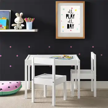 Детский стол и стул Hunter из 3 предметов, белый