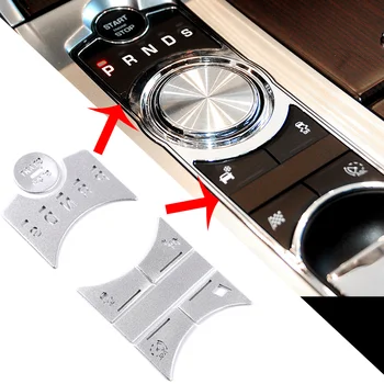 Для 2012-2015 Jaguar XF наклейка на кнопку переключения центрального управления Аксессуары для интерьера автомобиля наклейка на панель кнопки переключения передач из алюминиевого сплава