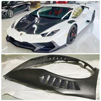 Для Lamborghini Huracan LP610 LP580 2014-2020 Высококачественный Карбоновый Передний Бампер, Вентиляционное Отверстие На Крыле, Боковой Воздуховыпускной Канал