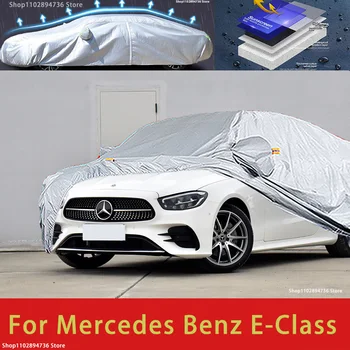 Для Mercedes Benz E Class Наружная защита, полные автомобильные чехлы, Снежный покров, Солнцезащитный козырек, Водонепроницаемые Пылезащитные внешние автомобильные аксессуары