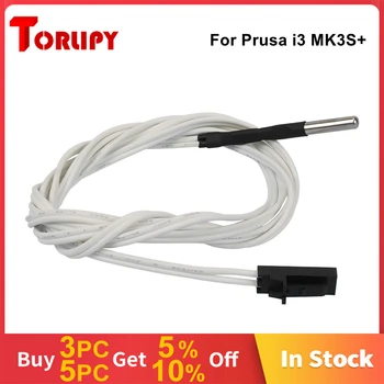 Для Prusa i3 MK3S + 3D принтер термисторный картридж 3*12 мм Датчик температуры Белый кабель