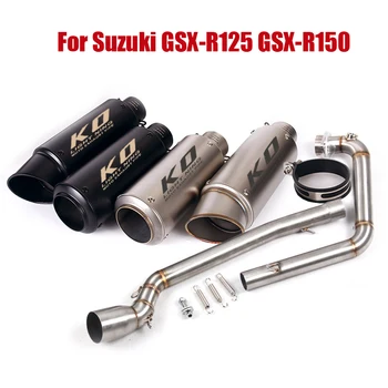 Для Suzuki GSX-R125 GSX-R150 GSX-S150 Выхлопная труба Мотоцикла, Выхлопная Труба, Наконечник Переднего Коллектора, Соединительная Трубка, Слипоны