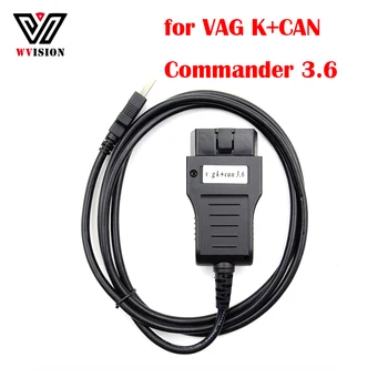 Для VAG K CAN Commander 3,6 K + CAN Commander OBDII OBD2 Диагностический кабель для VW для AUDI SKO-DA S-EAT Считыватели кодов Инструменты Сканирования