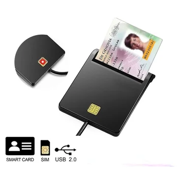 Для банковских карт IC/ID EMV кард-ридер High USB Smart Card Reader для Windows 7 8 10 Linux OS USB-CCID ISO 7816