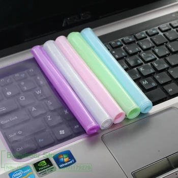 Для ноутбука Lenovo Asus Acer HP Dell IBM, 5 шт./лот, силиконовый водонепроницаемый чехол для клавиатуры ноутбука, защитная пленка 12 13 14 15 17