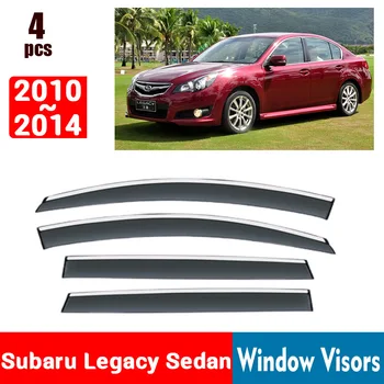 Для седана Subaru Legacy 2010-2014, Оконные козырьки, защита от дождя, Дефлектор, тент, щит, Вентиляционная защита, Теневая крышка