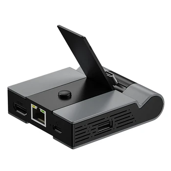 Док-станция для телевизора для Nintendo Switch USB C-концентратор с гигабитным Ethernet-адаптером, совместимым с 4K HD HDMI A