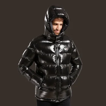 Зимнее мужское теплое пальто с капюшоном, толстая парка размера Оверсайз 5XL, Короткая модная мужская куртка, Хлопчатобумажные пальто, мужская одежда, Верхняя одежда