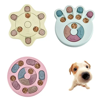 Игрушки-пазлы для собак, повышающие IQ, Интерактивное Медленное Дозирование, Кормление, игры для дрессировки домашних собак, Кормушка для щенка маленькой средней собаки