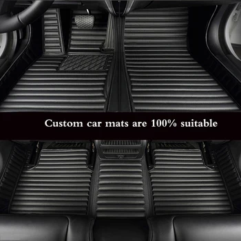 Изготовленные на заказ автомобильные коврики из искусственной кожи с полным покрытием для Audi A5, автоаксессуары, Ковры, Модные Автомобильные коврики, подушечки для ног, интерьер 2000-2023