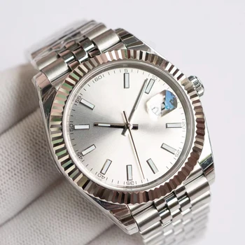 Индивидуальные 41 мм лидирующий бренд мужские автоматические механические часы класса люкс из сапфирового стекла водонепроницаемые часы MIYOTA 8215 из нержавеющей стали