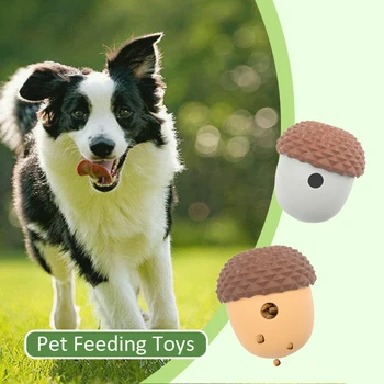Интерактивная игрушка для собак, мяч из натурального каучука, Шарики для чистки зубов, для собак, кошек, игрушки для кормления домашних животных, para perro