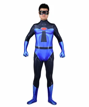 Классический костюм мистера Невероятного Унисекс Суперсемейка 2, костюм супергероя для Косплея на Хэллоуин, Высококачественный боди Зентай