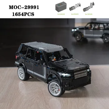 Классический строительный блок MOC-29991 для сборки внедорожников 1654 шт., модель деталей для взрослых и детей, игрушка в подарок