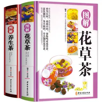 Книга по китайскому чайному искусству С иллюстрациями, Представляющими Цветочный чай, Сочетание Травяного чая, Чайную церемонию, Базовые знания, Книгу по культуре