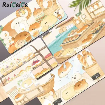 Коврик для мыши с милыми собаками, забавный красивый коврик для мыши из аниме, Размер коврика для рабочего стола Kawaii для девочек-подростков в спальню