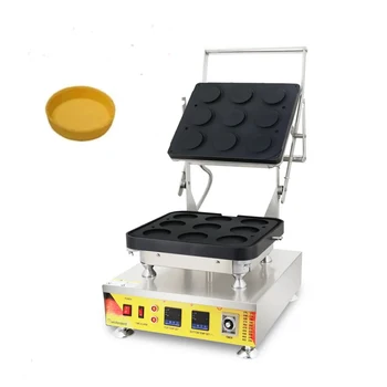 Коммерческая машина для приготовления пирогов с сыром с антипригарным покрытием мощностью 3200 Вт, цифровая машина для приготовления тарталеток с 9 отверстиями