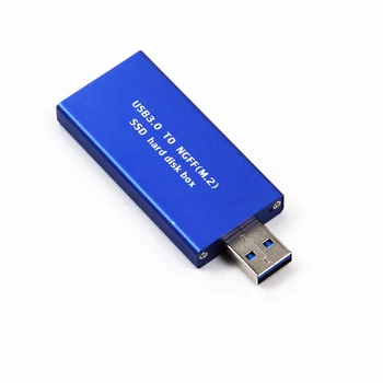Компактный USB 3,0 USB3.0 к M.2 NGFF B Ключ SSD 2230 2242 Карта адаптера Конвертер Корпус Чехол Коробка