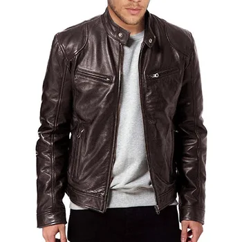 Красивая куртка из искусственной кожи, мужская модная куртка из искусственной кожи, Мотоциклетные мужские Куртки, Верхняя одежда, Мужские пальто из искусственной кожи