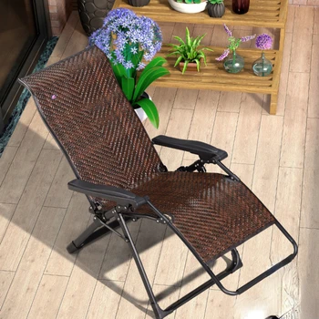 Кресло для отдыха, обеденный перерыв, складной бытовой диван, ротанговый стул, складной стул для отдыха на балконе, кресло для сна для пожилых людей