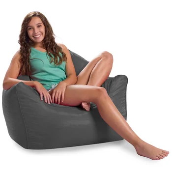 Кресло-мешок Posh Creations Malibu Bean Bag шезлонг, детский, 2,8 фута, угольно-серая мебель стулья диван-кушетка