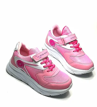 кроссовки для девочек, розовые, белые, качественная толстая подошва, мягкий дизайн интерьера, легкая подошва, повседневная обувь для прогулок и спорта, броская