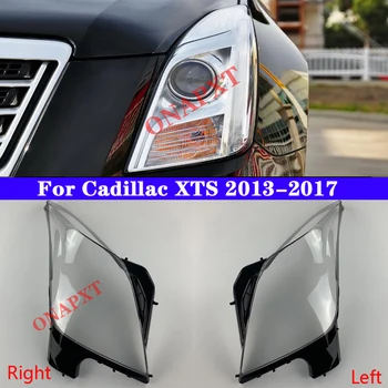 Крышка передней фары автомобиля для Cadillac XTS 2013-2017, Световые Колпачки, Прозрачный Абажур, Стеклянная Оболочка объектива