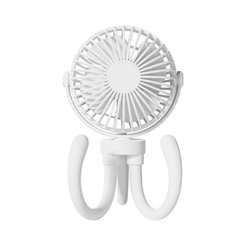 Маленький вентилятор Octopus, ручной USB-вентилятор Для Зарядки, Регулируемый Настольный вентилятор с качающейся Головкой, Ленивый Наружный вентилятор Mini