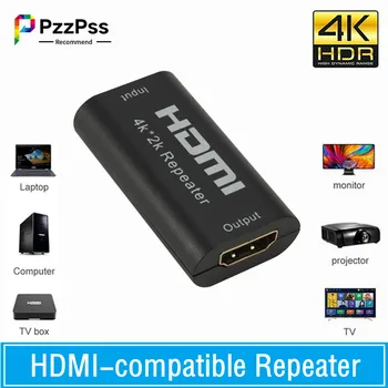 Мини 4K x 2K HDMI-совместимый Удлинитель-Ретранслятор До 40 М V1.4 3D 1080P HD Адаптер Усилитель сигнала по сигналу HD TV DVD