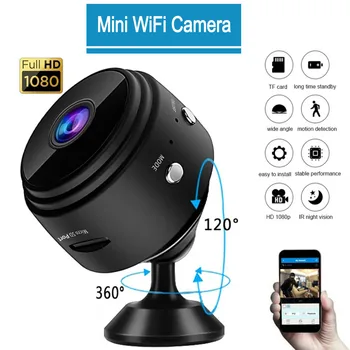 Мини-камера A9 WiFi HD 1080p Беспроводной Видеомагнитофон Диктофон Камера мониторинга безопасности Умный Дом для младенцев и домашних животных
