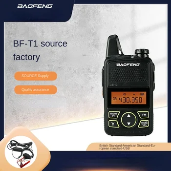 Мини-рация Baofeng Bf-t1 с экранной клавиатурой Bf-9100a, Цветная подвесная веревка, диапазон UHF 2 Вт