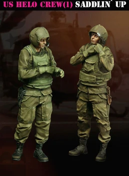 Модель из литой смолы в масштабе 1: 35, модель из смолы Modern Warfare, белая модель для 2 человек, Бесплатная доставка