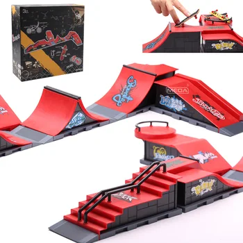 Модель платформы для скейтбординга с пальцами, реквизит для полевой сцены, Новые Странные Шесть Полных наборов цветных коробок, детская Креативная настольная деревянная игрушка