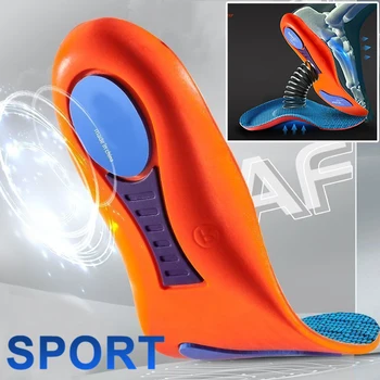 Мужские Спортивные эластичные стельки для обуви, технология подошвы, Амортизация, Дышащие Стельки для бега, Ортопедические стельки