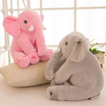 мягкая плюшевая игрушка, большая плюшевая игрушка в виде 60 см мультяшного слона, мягкая подушка, подарок на день рождения b0958