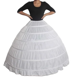 Нижняя юбка Невесты в стиле Лолиты Свадебное платье для девочек Бальное платье 6 Обручей Нижняя юбка Прямая доставка Кринолин