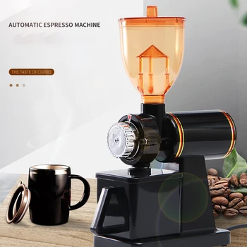Новая портативная электрическая кофемолка 220 В с регулируемой толщиной для бытового и коммерческого использования