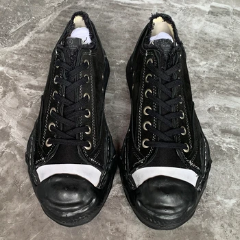 Новинка 2023 года, мужские кроссовки Унисекс из оленьей кожи MMY с эффектом старины, повседневная женская обувь на платформе Yasuhiro