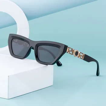 Новые Квадратные Солнцезащитные очки, Женские Черные Солнцезащитные очки с кошачьим глазом, Брендовые дизайнерские Солнцезащитные Очки для Женщин, для путешествий, для водителя, Градиентные модные Солнцезащитные очки