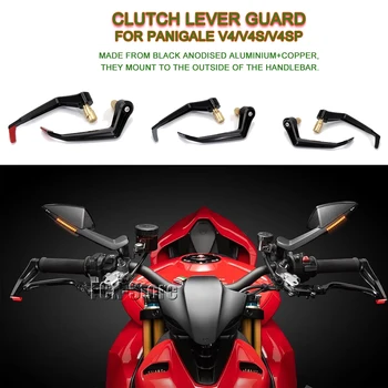 Новые Медные + Алюминиевые Ручки Рулевого Управления Для Мотоциклов, Защита Тормозных Рычагов Сцепления, Защита Ducati Panigale V4 SP S PANIGALE V4S V4SP