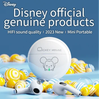 Новые оригинальные спортивные наушники Disney A26 Bluetooth 5.3 HIFISound Mini In Ear с длительным режимом ожидания