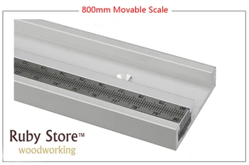НОВЫЙ 800 мм (31,5 дюйма) Стандартная алюминиевая тройниковая дорожка толщиной 45 мм, дополненная метрическими шкалами