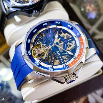 Новый дизайн, бренд AILANG, мужские часы, модные деловые автоматические мужские механические часы, светящиеся водонепроницаемые часы