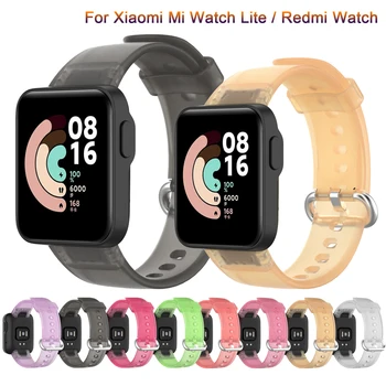 Новый Ремешок Для Xiaomi Mi Watch Lite Sport Smart Wristband Прозрачный Сменный Браслет Для Redmi Watch Силиконовый Красочный Ремень