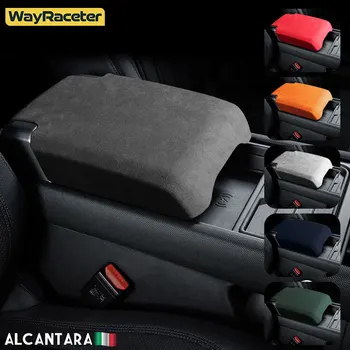 Обертывание Из Алькантары ABS Автомобильный Подлокотник Коробка Панель Для Хранения Накладка Для Land Rover Defender L663 2020 2021 2023 90 110 130 Аксессуары