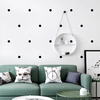 Обои в скандинавском стиле, Современный минималистичный Геометрический Черно-белый Оригинальный Точечный Фон для гостиной, спальни, телевизора