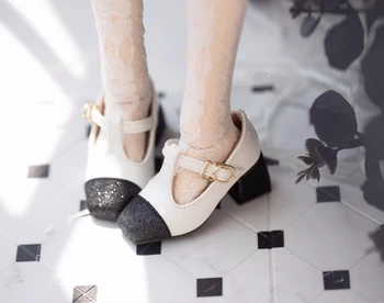 Обувь для куклы BJD с квадратной головкой, элегантная панда, подходящие туфли на высоком каблуке 1/3 1/4 1/6 размера, аксессуары для кукол