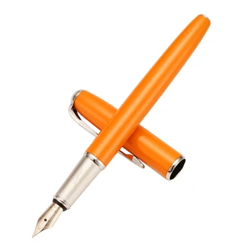 Оранжевый Пикассо 916, Металлическая Авторучка, Чернильная ручка Malaga EF/M/Bent 0.38/0.7/1.0 мм, ручка для письма, Офисный бизнес, школьные принадлежности