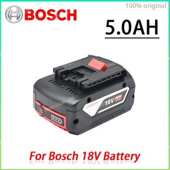Оригинальная профессиональная литиевая батарея Bosch 18V 5.0AH, аккумуляторная батарея для электроинструмента Bosch BAT609 BAT609G BAT618 BAT618G