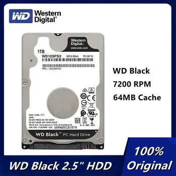 Оригинальный WD Черный 1 ТБ 500 ГБ 250 ГБ Внутренний жесткий диск для ноутбука 7200 Об/мин Класс SATA 6 Гб/сек. 64 МБ Кэш 2,5 